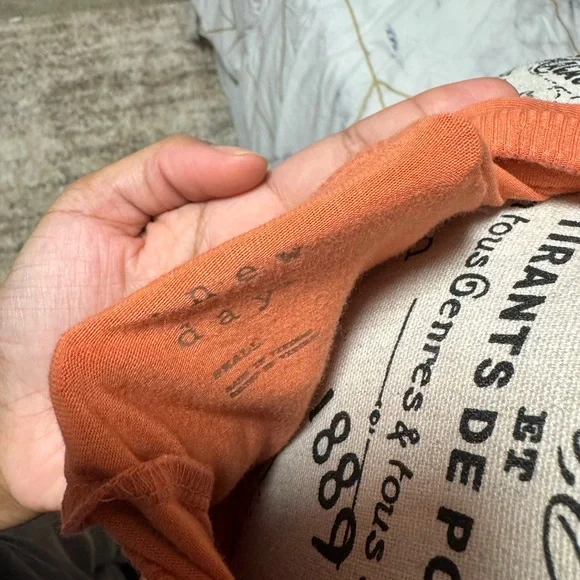 Orange Sleeveless Midi Dress Casual Knit Tank Dress Summer Minimalist - Picture 4 of 4